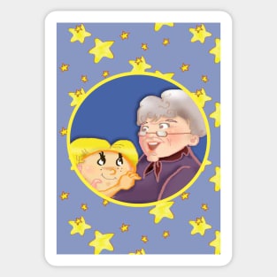 Grandma you make me smile Sticker